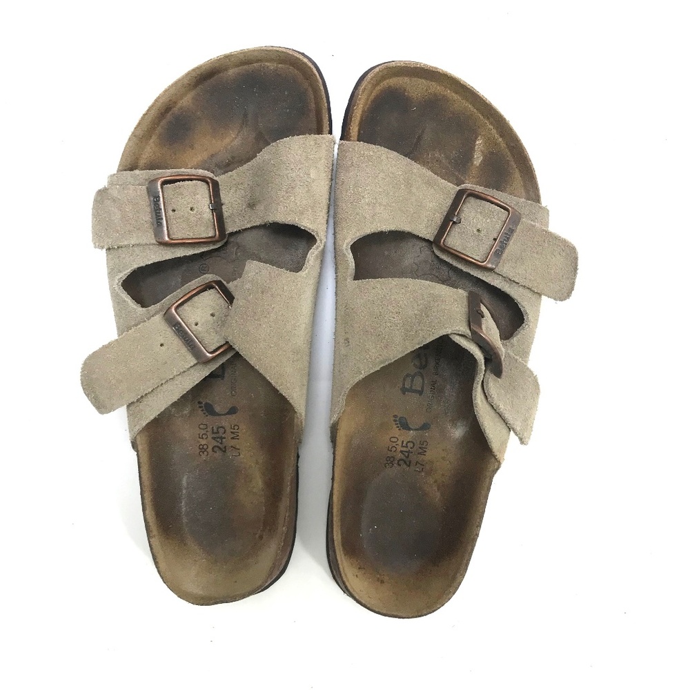 Birkenstock Betula Tan Suede Arizona Sandals